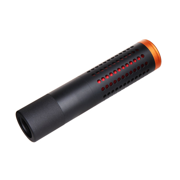 JGCWORKER ABS Plastic L Type Silencer with Orange Tips for Nerf Blaster