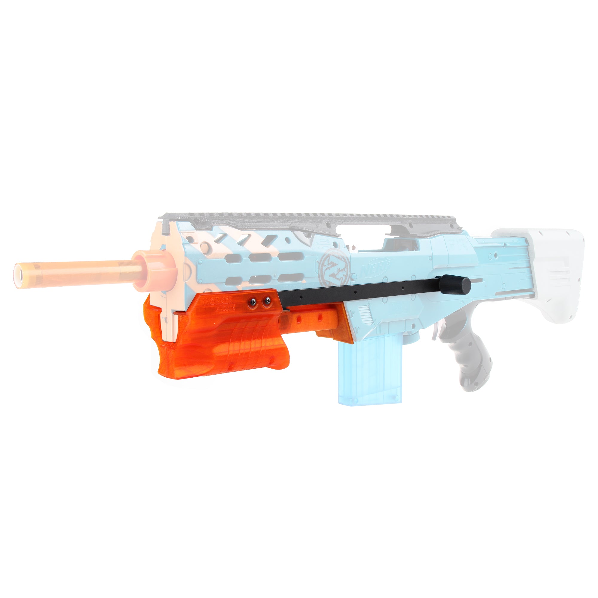 F10555 3D Printed Set for Nerf Zombie Strike ZED Squad Longshot CS-12 –  JGCWorker